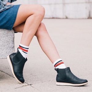 Timberland Black Leather Ankle Boots